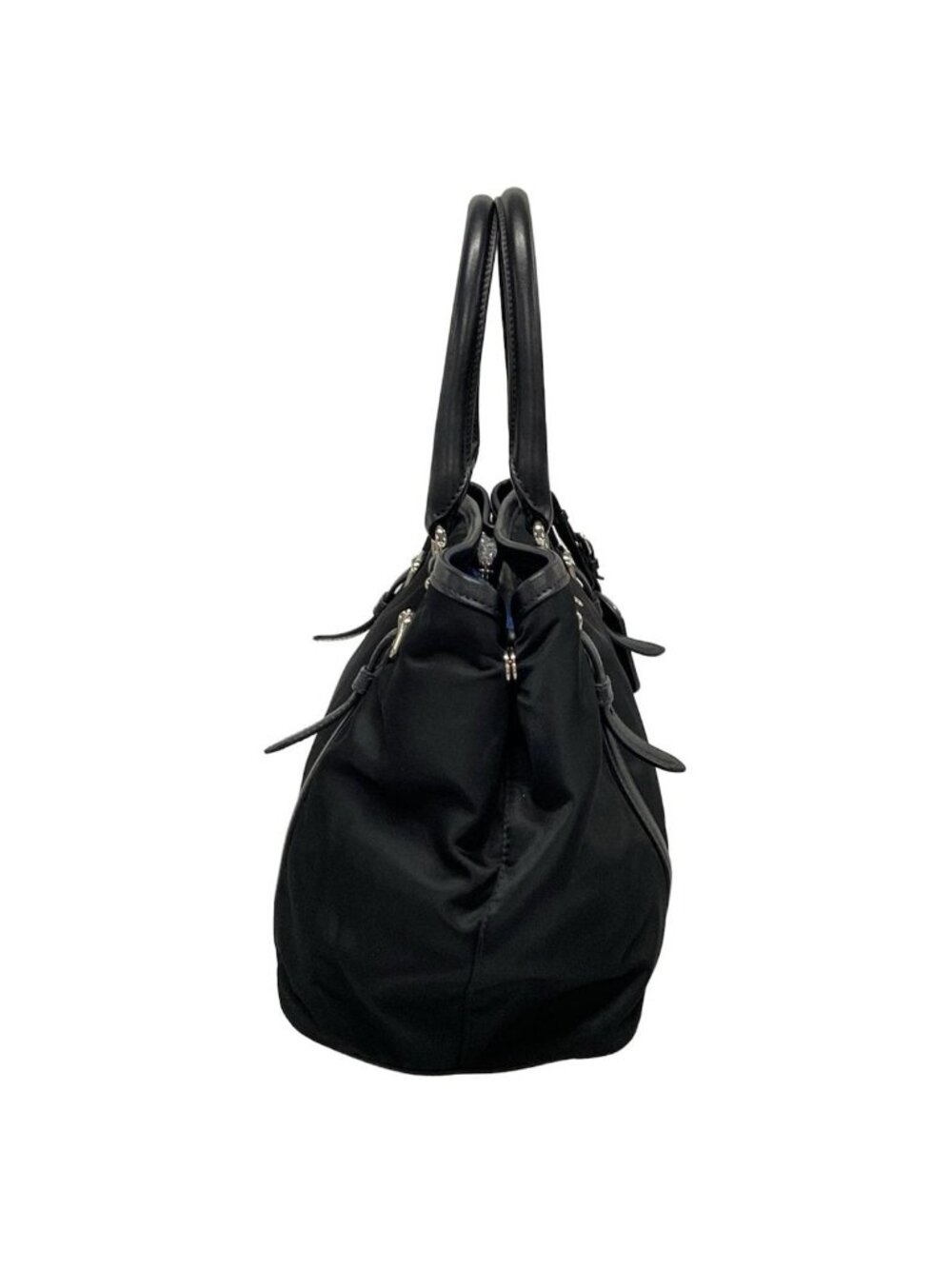 Prada Tote Black Leather Tag - Picture 2 of 15